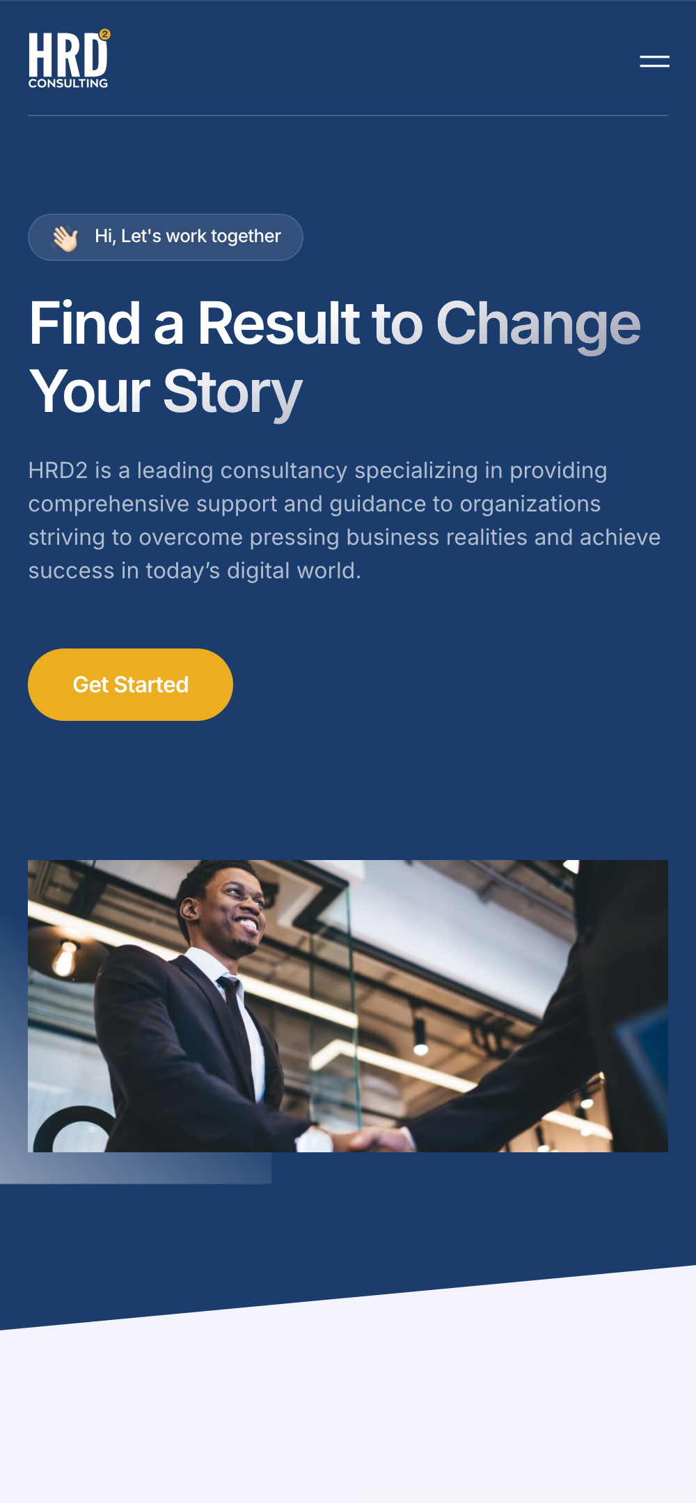 HRD2 website on a phone